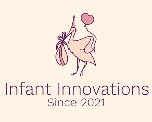 Stork Newborn Baby logo