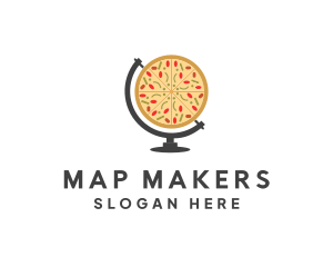 International Italian Pizza Atlas logo design