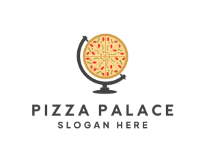 International Italian Pizza Atlas logo design