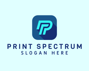 Cyber Software Letter P logo design