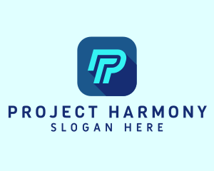 Cyber Software Letter P logo