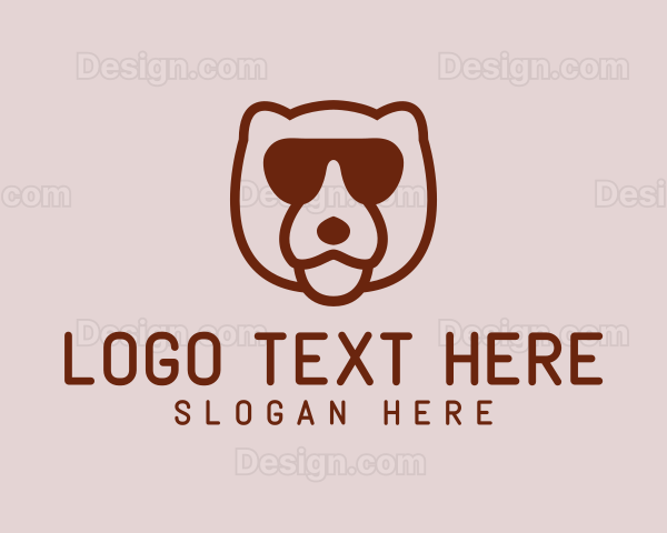 Sunglasses Bear Head Logo