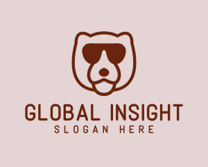 Sunglasses Bear Head Logo