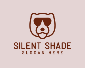 Sunglasses Bear Head logo design