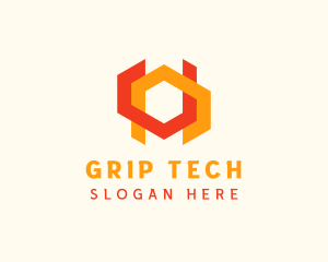 Geometric Digital Tech logo design