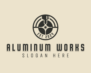 Laser Metalworks Machinery logo design