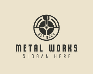 Laser Metalworks Machinery logo design