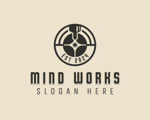 Laser Metalworks Machinery logo design