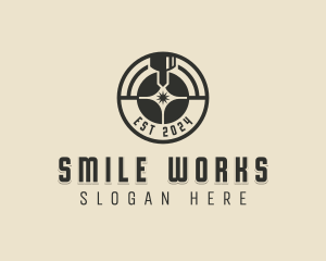 Laser Metalworks Machinery logo design