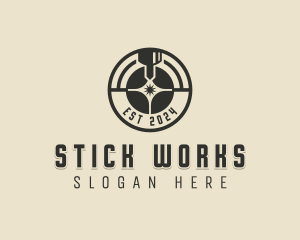 Laser Metalworks Machinery logo design