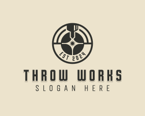 Laser Metalworks Machinery logo design