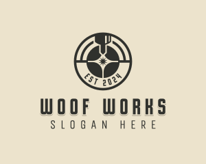 Laser Metalworks Machinery logo design