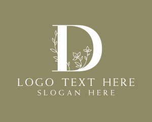 Floral Nature Event Letter D logo