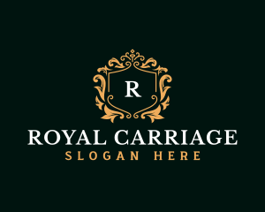 Royal Shield Filigree logo design