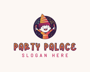 Kid Party Celebration logo design