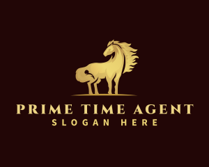 Luxury Horse Mane logo design