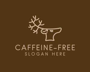 Reindeer Coffee Cafe logo design