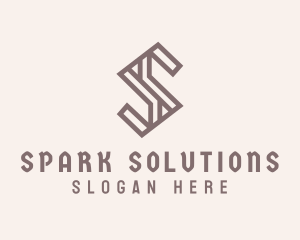 Modern Tech Letter S logo design