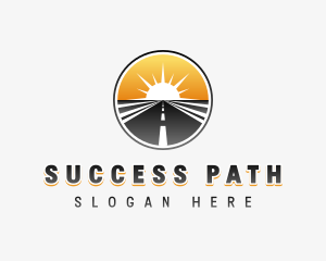 Pathway Road Direction logo design