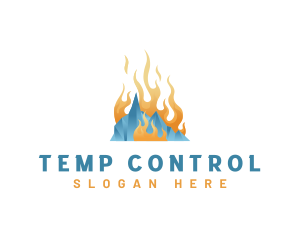 Fire Ice Thermostat logo design