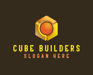 Tech Cube Sphere logo design