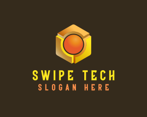 Tech Cube Sphere logo design