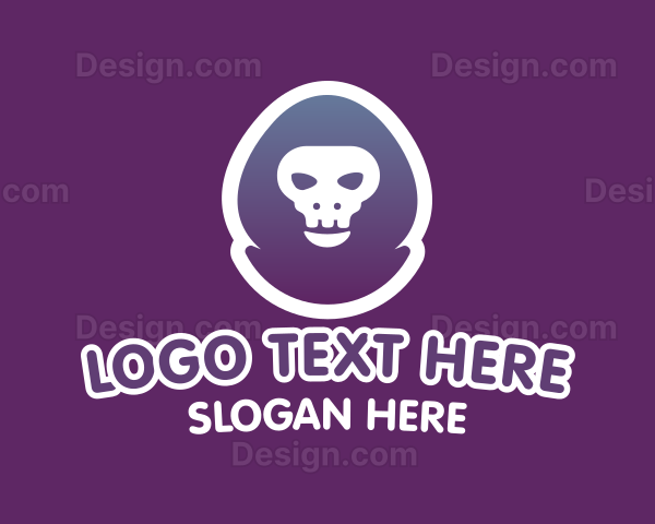 Gamer Skull Hoodie Logo