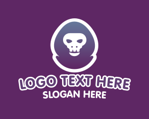 Gamer Skull Hoodie logo design