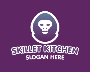 Gamer Skull Hoodie logo design