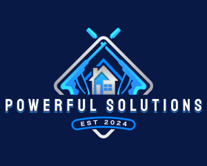 Pressure Washer Housekeeping  logo design