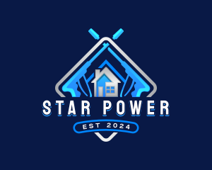 Pressure Washer Housekeeping  logo design