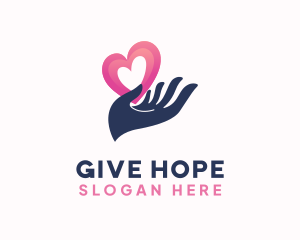 Love Hand Foundation logo design