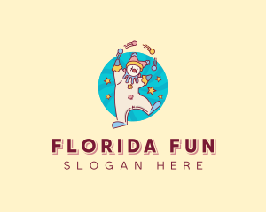 Circus Clown Performer logo design