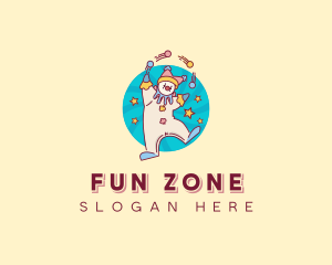 Circus Clown Performer logo design