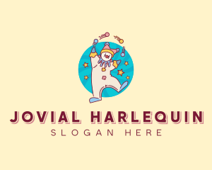 Circus Clown Performer logo design