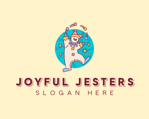 Circus Clown Performer logo design