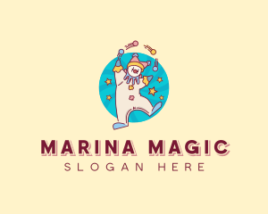 Circus Clown Performer logo design