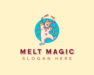 Circus Clown Performer logo design