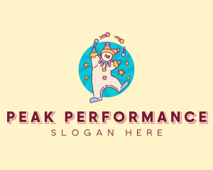 Circus Clown Performer logo design