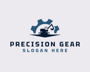 Heavy Equipment Excavator Machinery logo