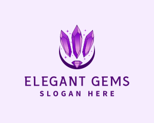 Elegant Crystal Diamond logo design