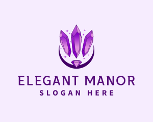 Elegant Crystal Diamond logo design