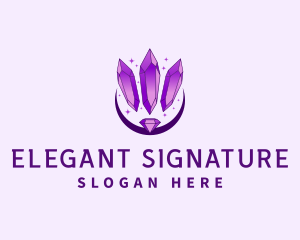 Elegant Crystal Diamond logo design