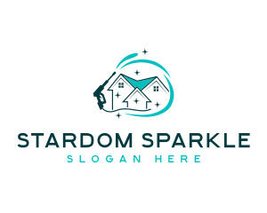 Sparkling Clean Pressure Washer logo design