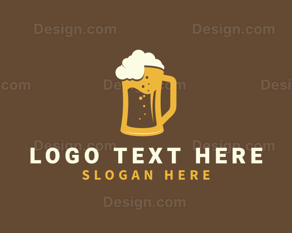 Craft Beer Mug Pub Logo