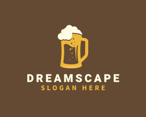 Craft Beer Mug Pub Logo