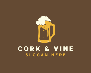 Craft Beer Mug Pub logo design