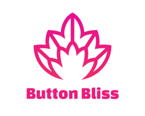 Pink Lotus Line Art logo design