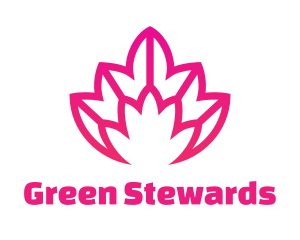 Pink Lotus Line Art logo design