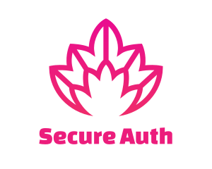 Pink Lotus Line Art logo design